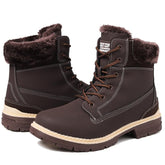 ziitop Winterstiefel Damen Gefüttert Winterschuhe Wasserdicht Schneestiefel Warme Winter Boots Kurzschaft Stiefeletten Bequem Alltag Freizeit Boots