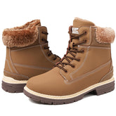 ziitop Winterstiefel Damen Gefüttert Winterschuhe Wasserdicht Schneestiefel Warme Winter Boots Kurzschaft Stiefeletten Bequem Alltag Freizeit Boots