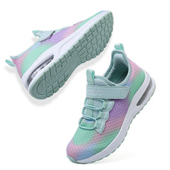 Kids Sneakers for Girls Athletic Running Shoes Lightweight Breathable Walking Shoes Slip on Sports Tennis Shoes for Toddler/Little Kid/Big Kid