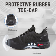 Trail Running Shoes Men Waterproof Non-Slip Outdoor Trekking Sports Hiking Shoes for Men Sneakers All-Terrain Cross Training Shoes Walking Shoes